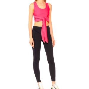 NWT Lanston Axel Cropped Wrap Tie Top | Size Medium